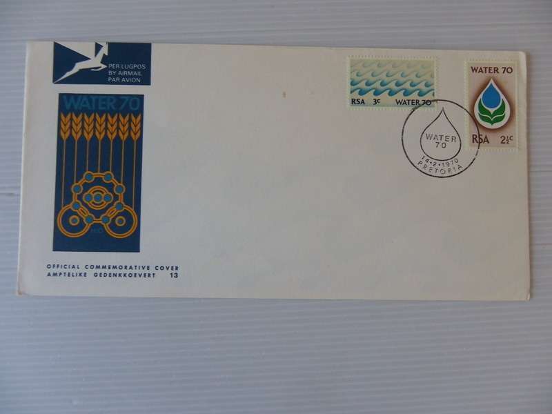 RSA 1.13 (1970) - Water Campaign Official FDC Unaddressed