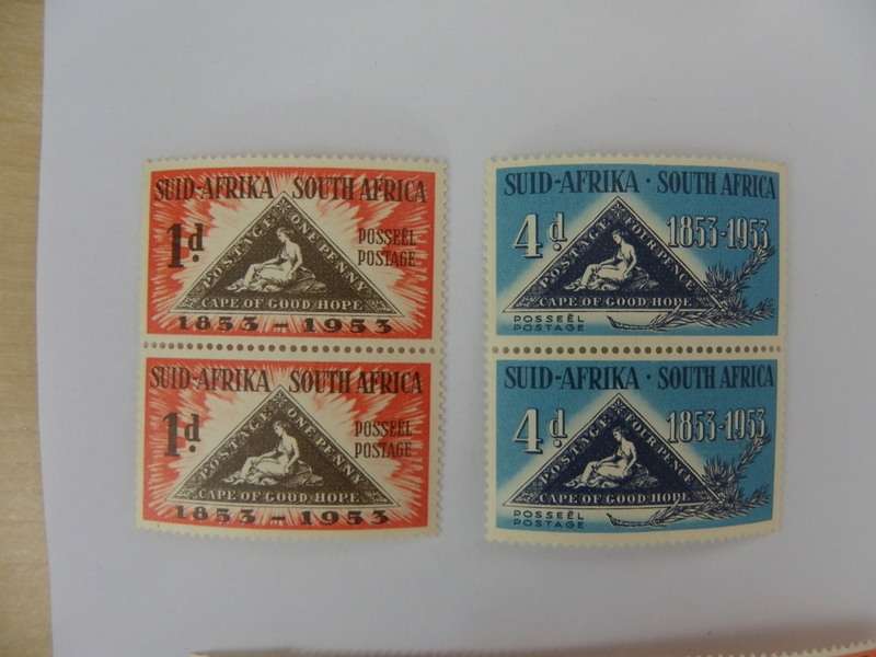 Union (1953) -  Centenary of Cape Triangle Mint Set in Pairs