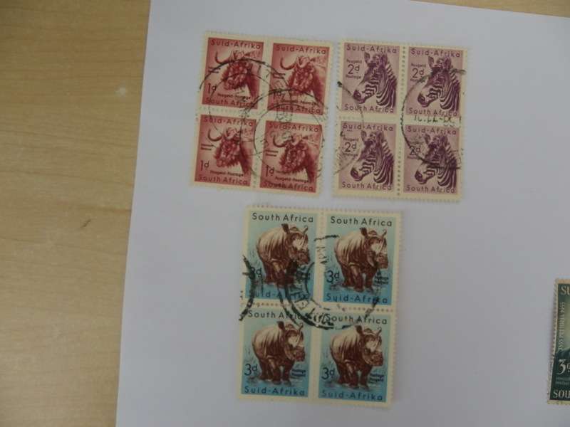 Union (1954) -  Animal Definitive Used Blocks of 4 Stamps