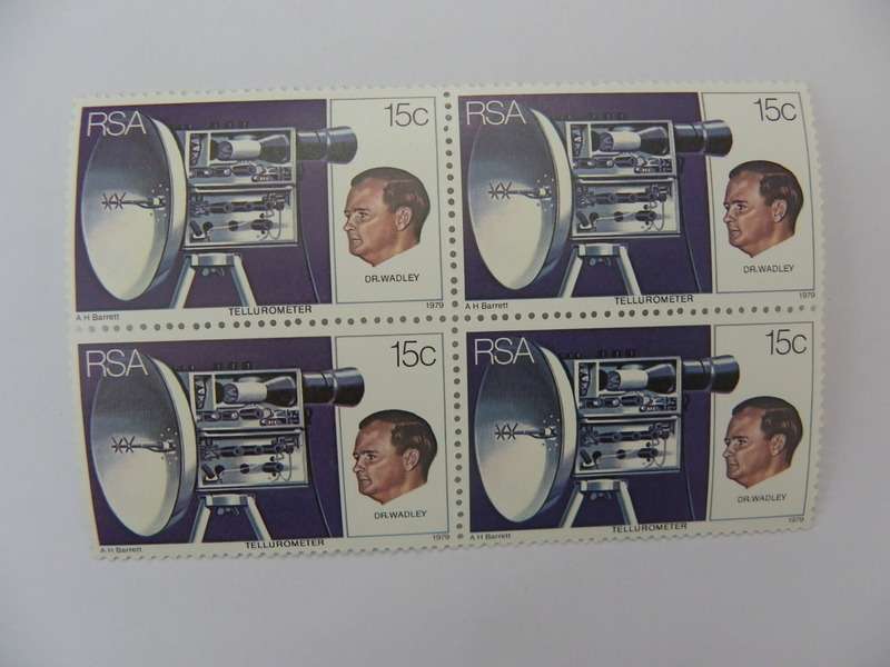 RSA 3.12 (1979) - Invention of the Tellurometer Mint Block of 4 Stamps