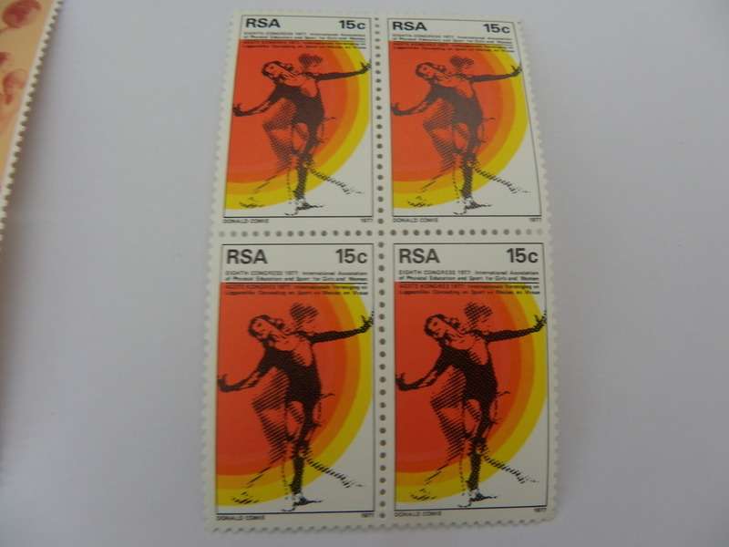RSA 3.02 (1977) - Congress of International Physical Education Mint Block of 4 Stamps