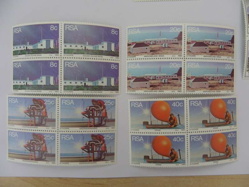 RSA 4.03 (1983) - Weather Stations Mint Set in Blocks of 4 Stamps