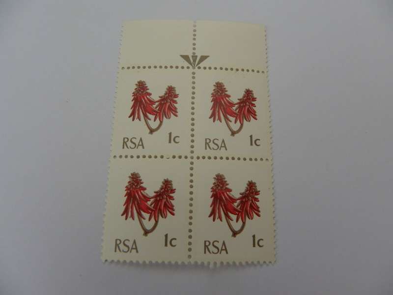 RSA 1st Definitive Series (1961) - 1c Mint Arrow Block