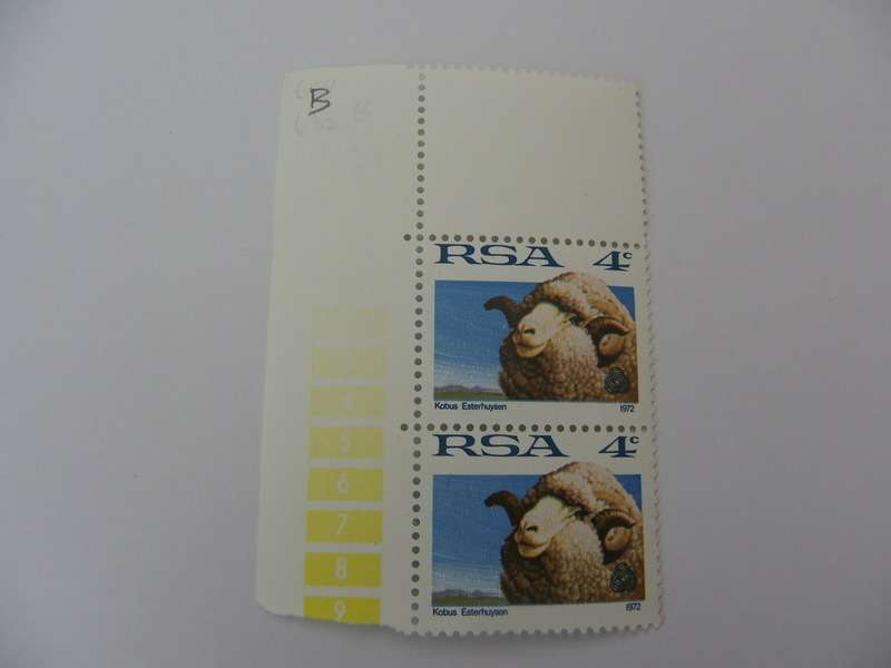 RSA 1st Definitive Series (1961) - 4c Mint Corner Pair