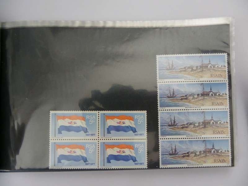 RSA 3rd Series in Blocks of 4 Mint stamps in Small Album (SACC @ R530)