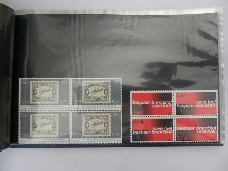 RSA 3rd Series in Blocks of 4 Mint stamps in Small Album (SACC @ R530)