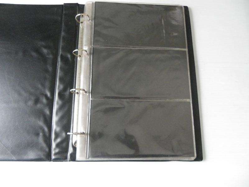 Black Ideal FDC Album with 3 pockets per page and with 12 Pages (Page size of 34 cm)