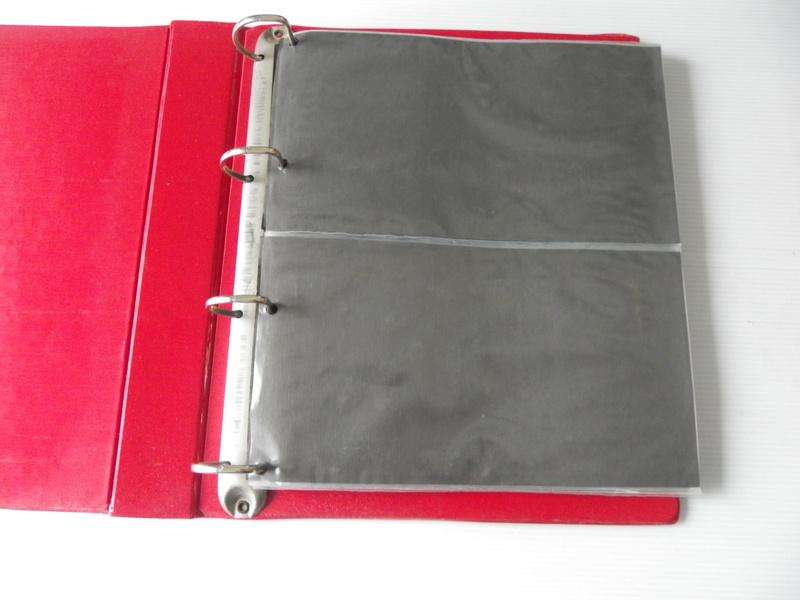 Red Concord FDC Album with 2 pockets per page and with 12 Pages (Page size of 28 cm)