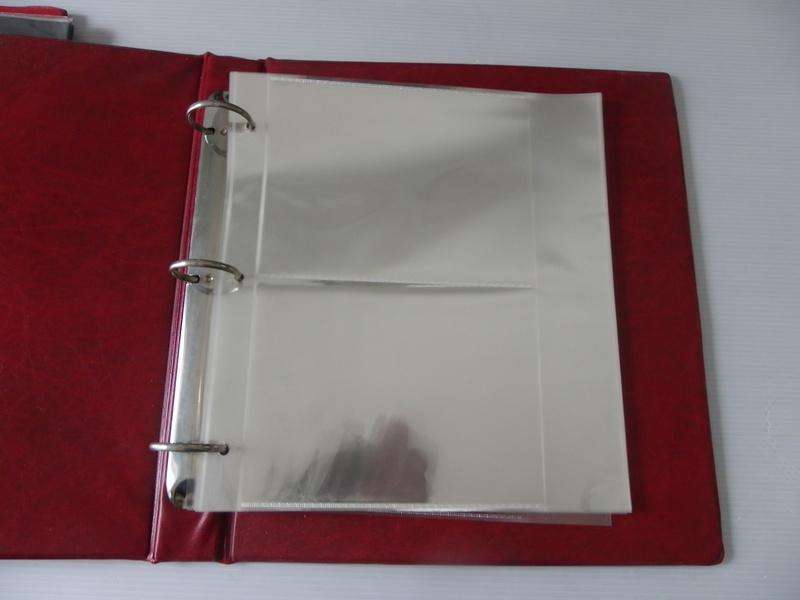 Red FDC Album with 2 pockets per page and with 12 Pages (Page size of 28 cm)