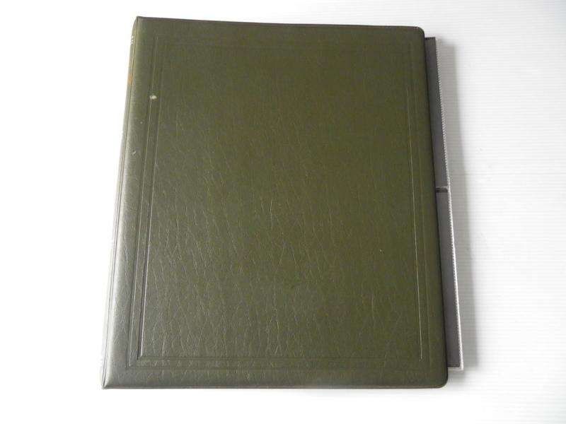 Green Multihole FDC Album with 2 pockets per page and with 12 Pages (Page size of 28 cm)