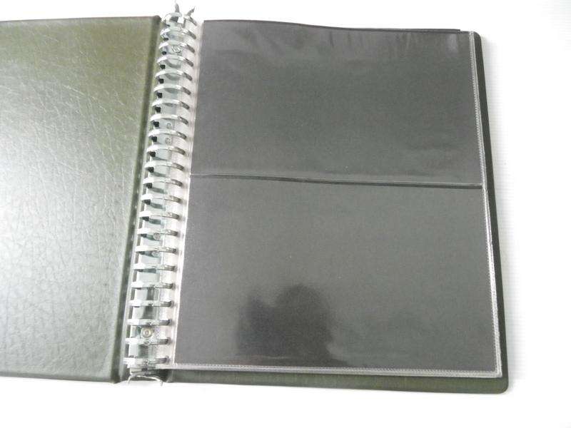 Green Multihole FDC Album with 2 pockets per page and with 12 Pages (Page size of 28 cm)