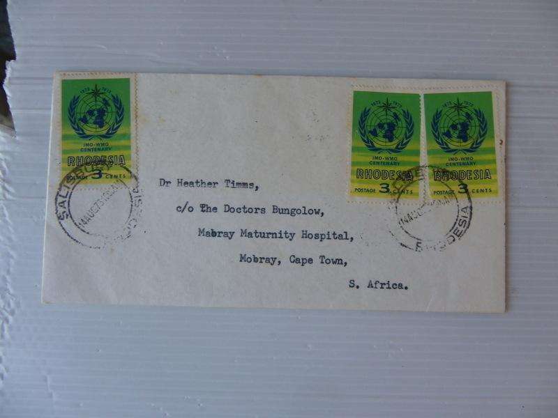 Rhodesia (1963) - WMO Centenary Private FDC