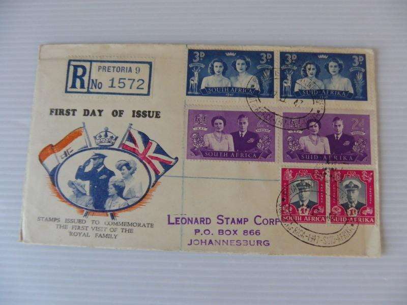 Union (1947) - Royal Visit Illustrated FDC