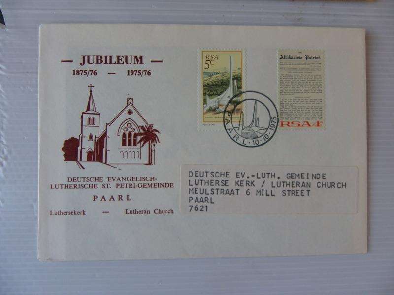 RSA (1975) - Lutheran Church Jubileum Illustrated FDC