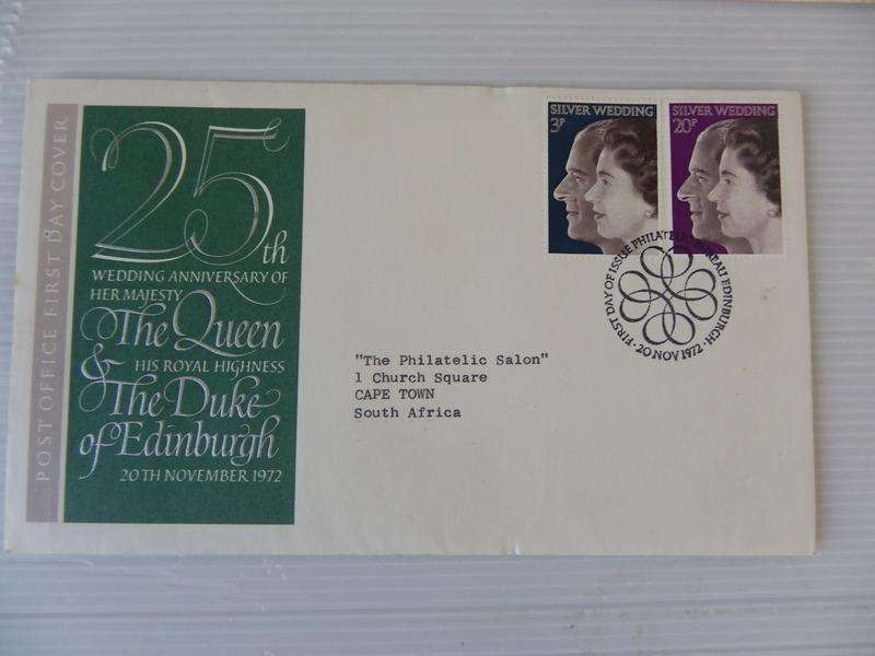 Great Britain (1972) - 25th Wedding Anniversary Illustrated FDC