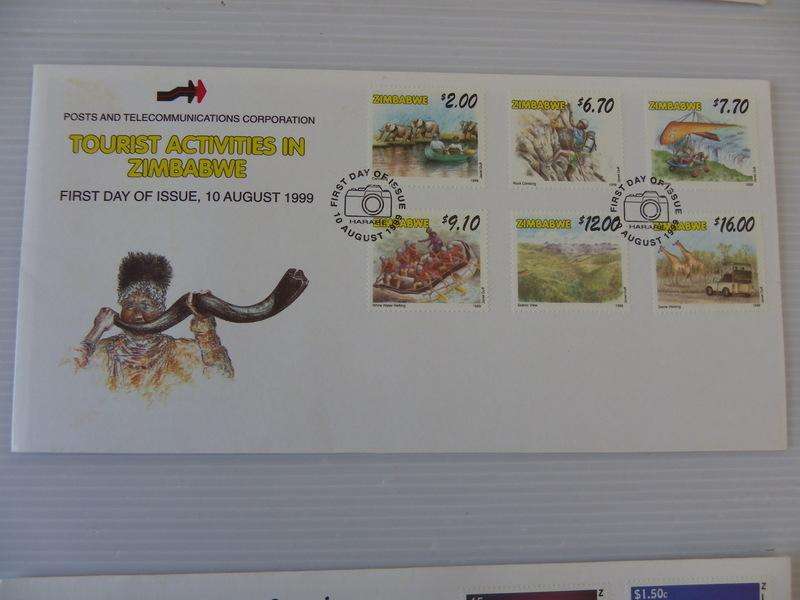 Zimbabwe (1999) - Tourist Attractions in Zimbabwe Illustrated FDC