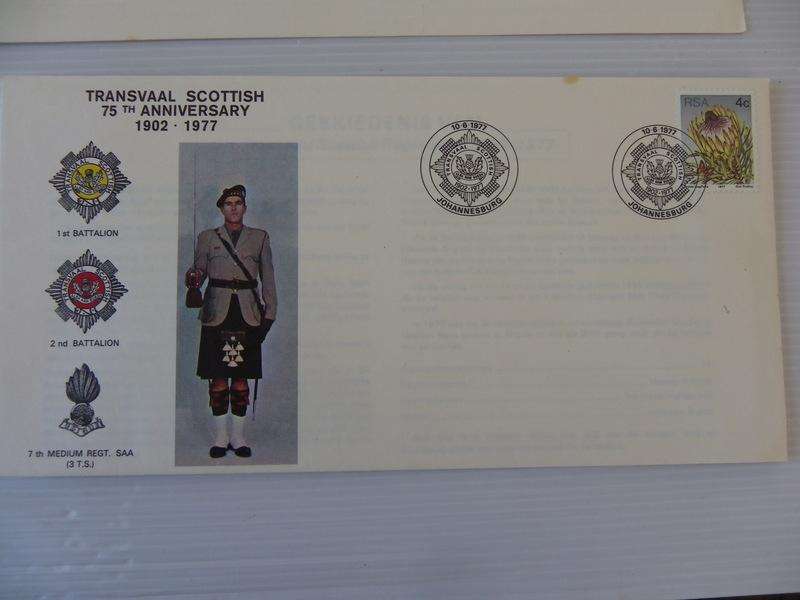 RSA (1977) - Transvaal Scottish 75th Anniversary Illustrated FDC