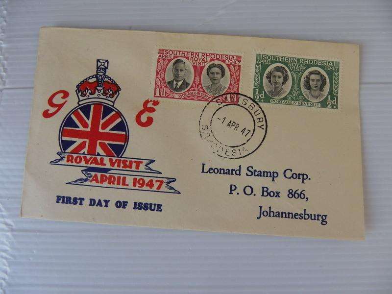 Southern Rhodesia (1947) - Royal Visit Illustrated FDC