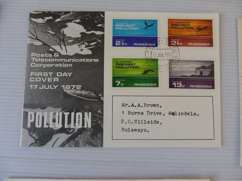 Rhodesia (1972) - Pollution Illustrated FDC