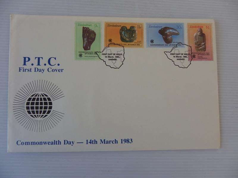Zimbabwe (1983) - Common Wealth Day Illustrated FDC