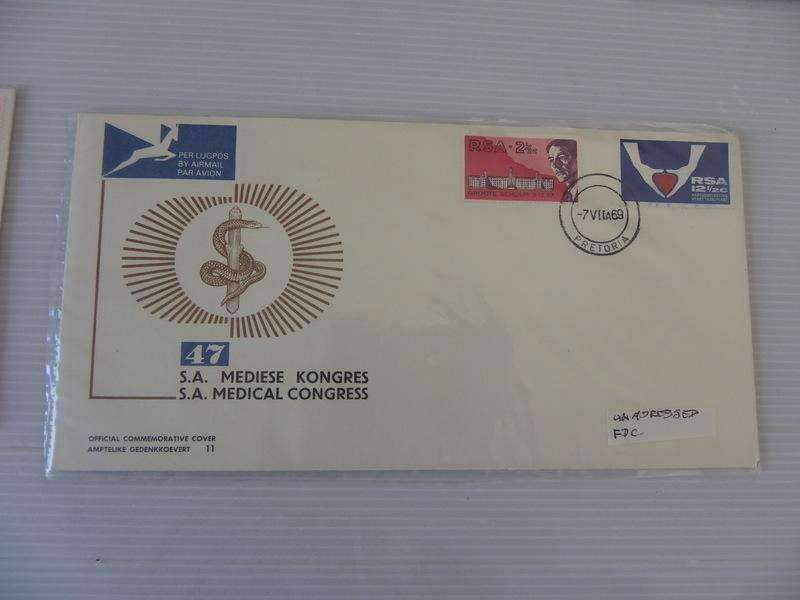 RSA 1.11 (1969) - 1st Heart Transplant & Medical Congress  FDC Unaddressed