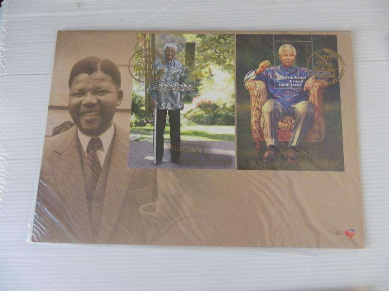 RSA 7.130 (2008) - Mandela 90th Birthday Large FDC