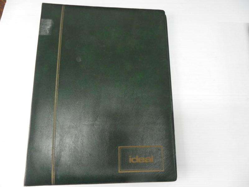 Green Ideal FDC Album with 3 Pockets per Page and 12 Pages