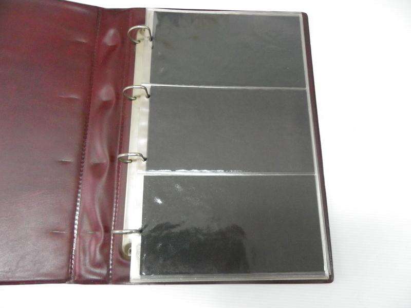 Purple FDC Album with 3 Pockets per Page and 12 Pages