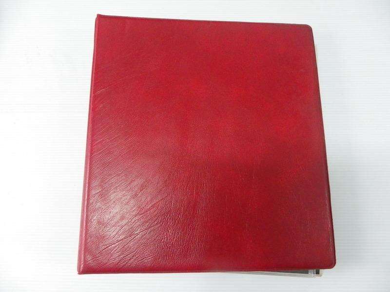 Red FDC Album with 2 Pockets per Page and 12 Pages