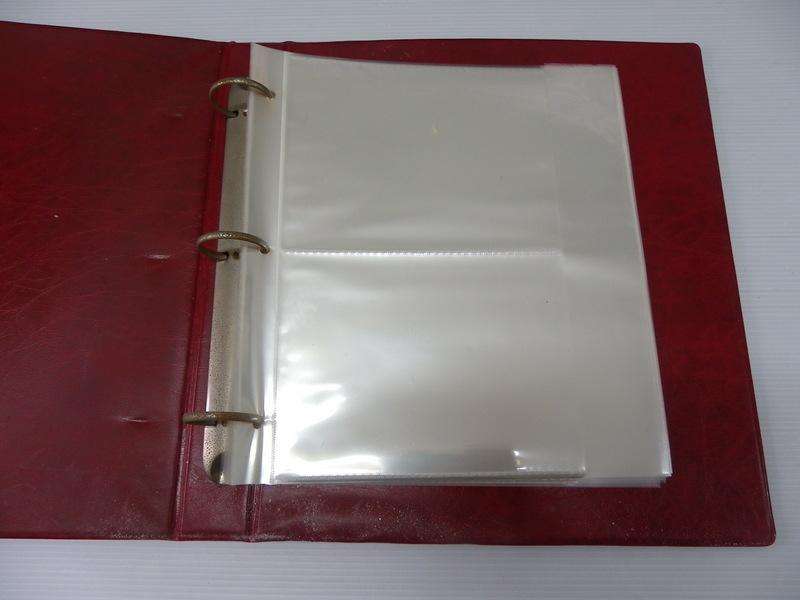 Red FDC Album with 2 Pockets per Page and 12 Pages