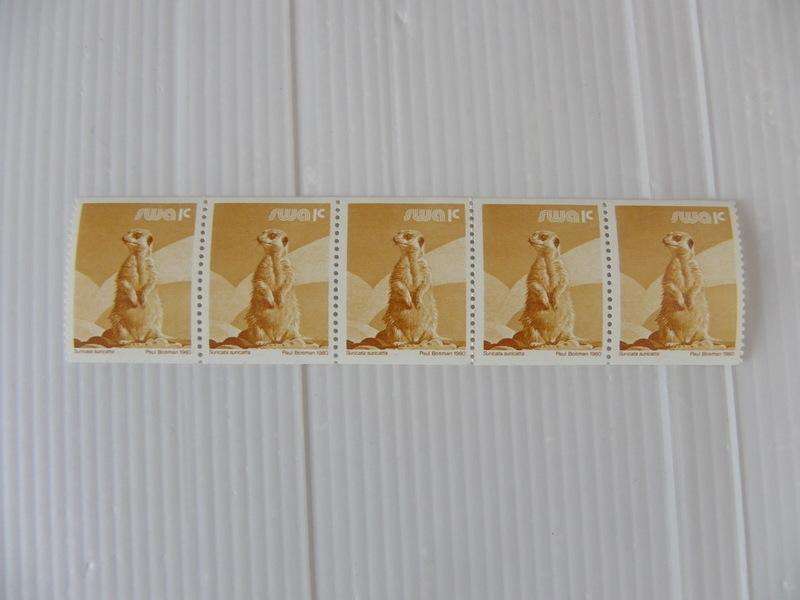 SWA 3rd Definitive Series (1980) - Animals 1c Mint Coil Strip