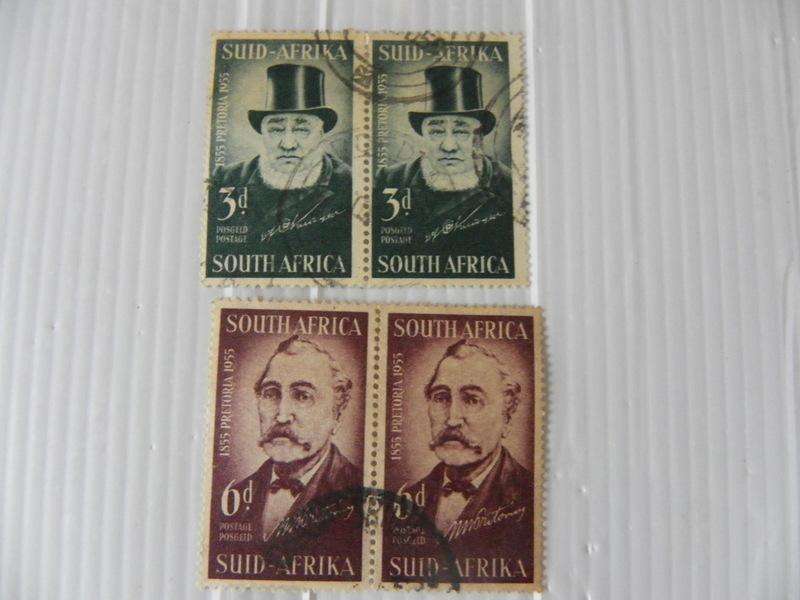 Union (1955) - Centenary of Pretoria Used Set in Pairs