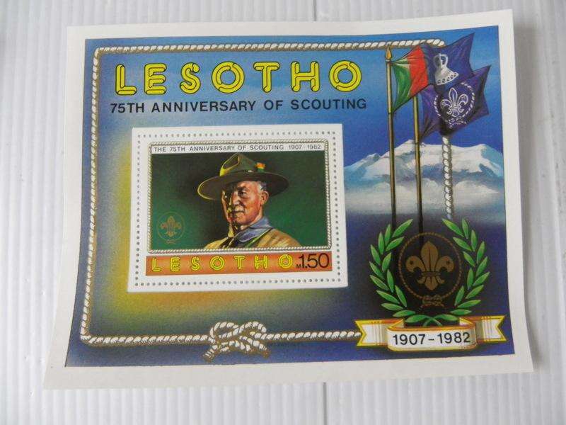 Lesotho (1982) - 75th Anniversary of Boy Scouts Miniature Sheet