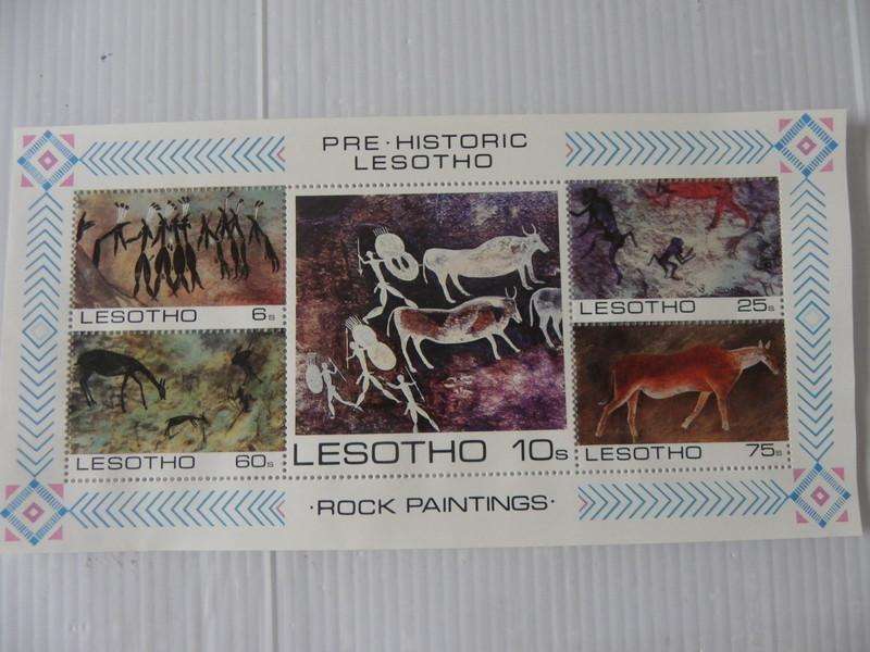 Lesotho (1983) - Rock Paintings Miniature Sheet