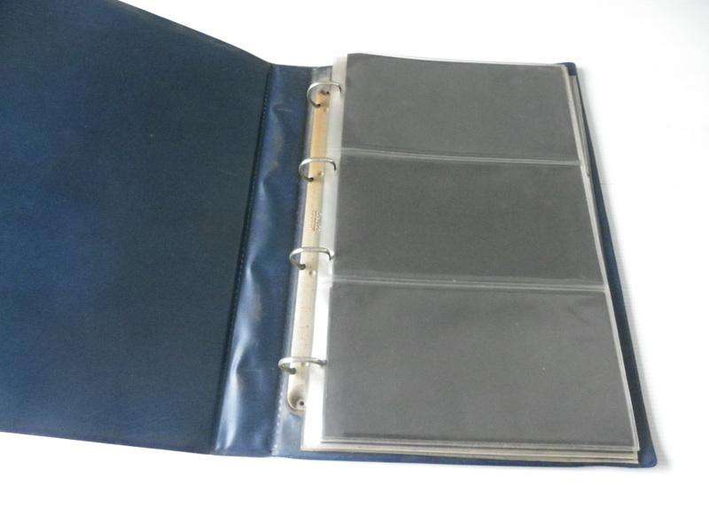Blue FDC Album with 3 Pockets per Page and 12 Pages