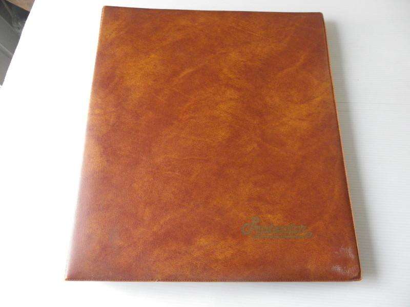 Light Brown Protector FDC Album for Larger FDC's with 2 Pockets per Page and 12 Pages