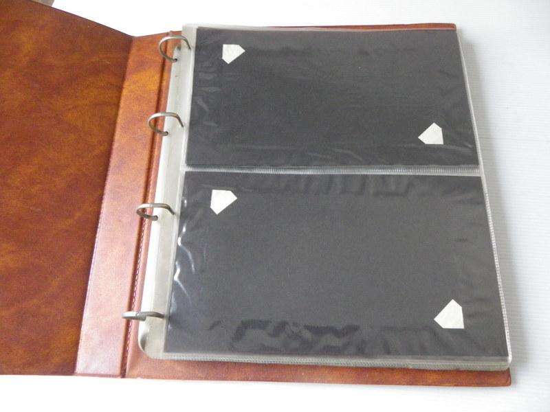 Light Brown Protector FDC Album for Larger FDC's with 2 Pockets per Page and 12 Pages