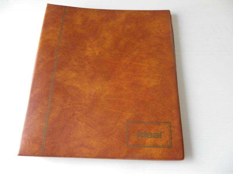 Light Brown Ideal FDC Album for Larger FDC's with 2 Pockets per Page and 12 Pages
