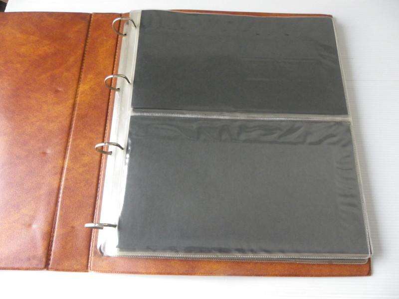 Light Brown Ideal FDC Album for Larger FDC's with 2 Pockets per Page and 12 Pages