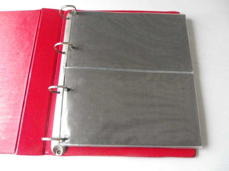 Red Concord FDC Album with 2 pockets per page and with 12 Pages