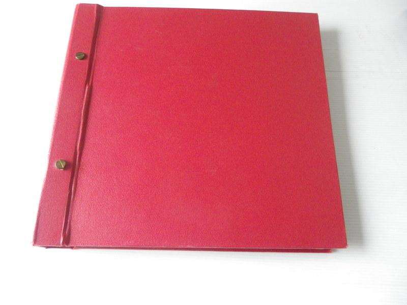 Red FDC Album with 2 pockets per page and with 25 Pages