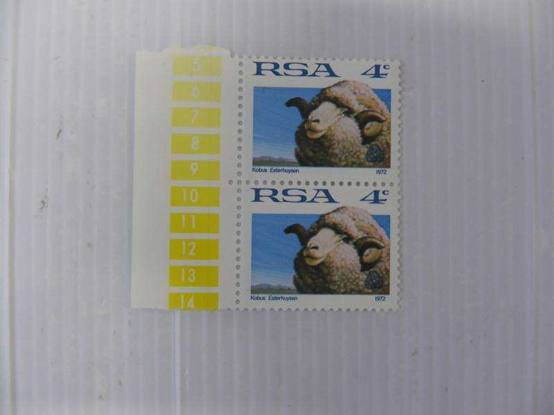 RSA 1st Definitive Series (1961) - 4c Mint Marginal Pair