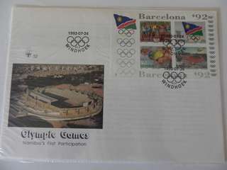 Namibia S02 (1992) - Olympic Games Official Large FDC