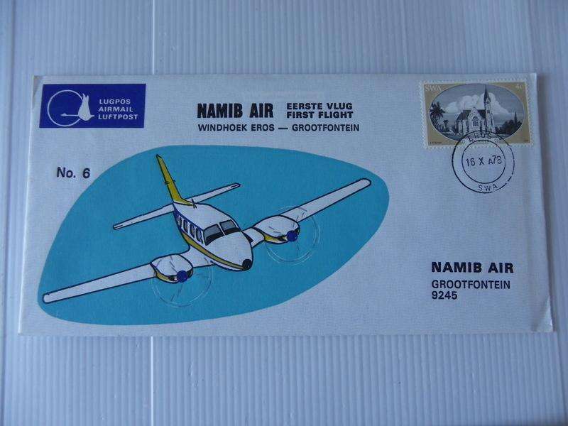 Namib Airways #06 (1978) - Windhoek to Eros Illustrated FDC