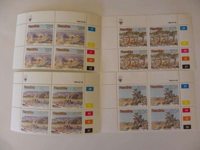 Namibia 1.01 (1990) - Namibian Sights Mint Control Block Set