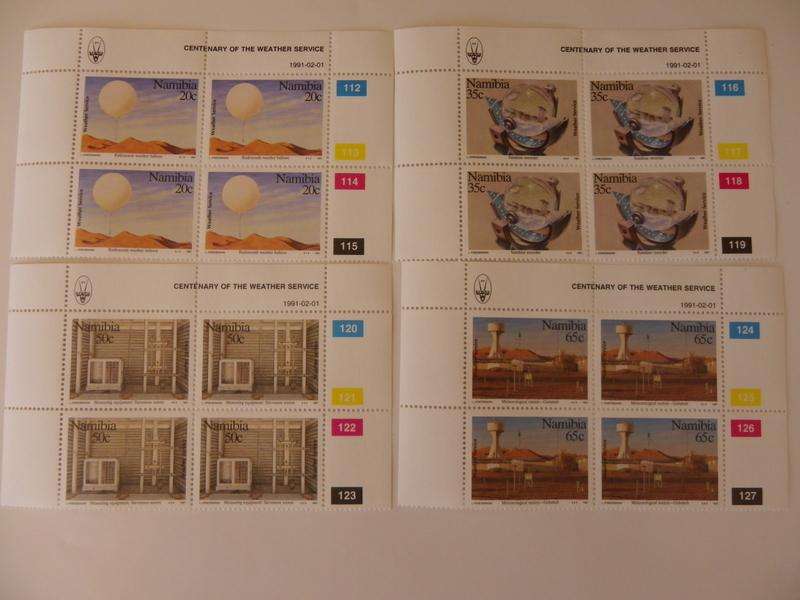 Namibia 1.05 (1991) - Centenary of the Weather Station Mint Control Block Set