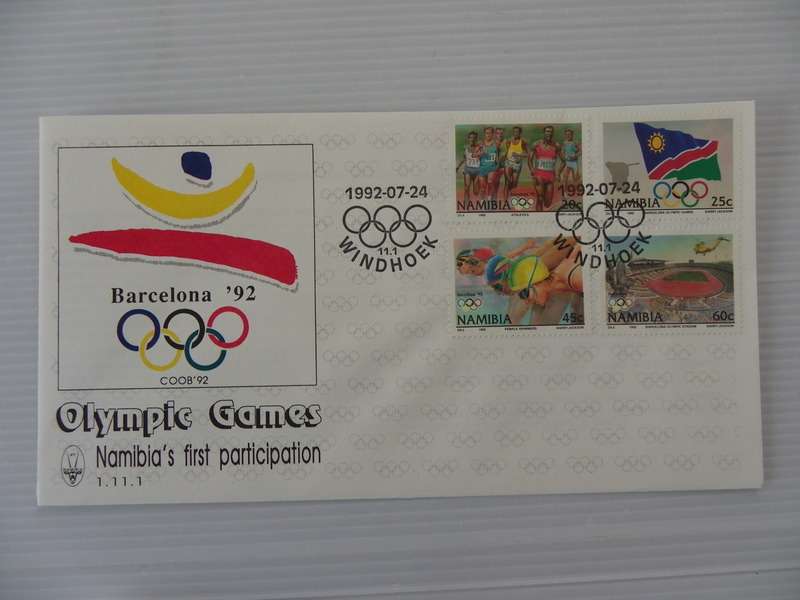 Namibia 1.11.1 (1992) - Barcelona Olympic Games Official FDC