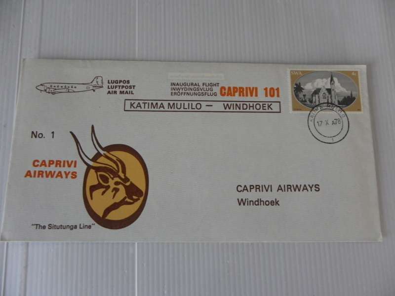 Namib Airways #01 (1978) - Katima Mulilo to Windhoek Illustrated FDC