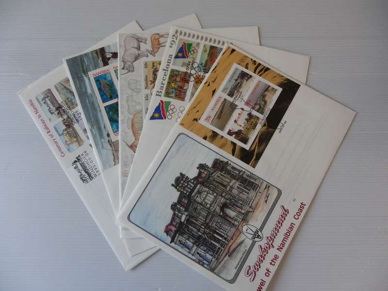 Namibia Large FDC`s - Set of 5 (Bid per FDC to take all)