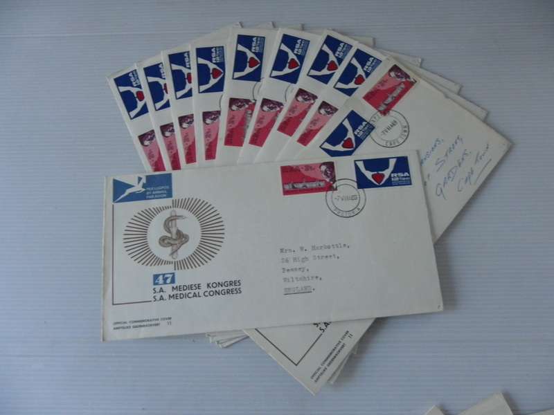 Excess Stock - RSA 1.11 FDC`s - Set of 10 FDC's (Bid per FDC to take all 10)